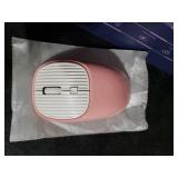 Retro Wireless Keyboard with Round Keycaps, 2.4GHz Full-Size USB Cute Wireless Keyboard Mouse for Computer, Desktop, Laptop and Computer (Pink-Colorful)