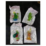 Green Monster Christmas Tree Ornaments Dolls, Resin Xmas Hanging Decorations for Holiday Party, Indoor Home Decor & Seasonal Gifts (4PCS) BROKEN HEAD***