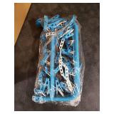 Groupcow Clip and Drip Hanger Clothes Hanger Drying Rack Clips (Blue)