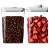 Melovom Pop Food Storage Containers Set Airtight Food Storage Containers with Pop Lids, Kitchen Pantry Organization and Storage, BPA Free, 2 x 2.8Qt