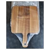 Acacia Wood Cutting Board - Wooden Kitchen Cutting Board for Meat, Cheese, Bread,Vegetables &Fruits- Charcuterie Board Cheese Serving Board with Handle (15.3x10.2)