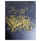 Otoolling 2 FT Jesus Iron Christmas Tree Ornament Display Stand with Hanger Hook Metal Ornament Display Tree Stand Hanger for Jesus Christmas Balls Bauble Decorations Gift Craft Tabletop (Gold)