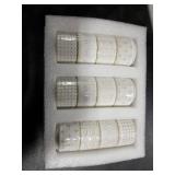 LE TAUCI Tealight Candle Holder, Embossed Ceramic Votive Candle Holders Bulk for Thanksgiving,Christmas, Wedding Table Centerpiece Decor, Set of 12, Arctic White