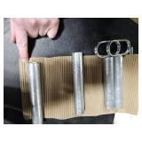 Okllen 2 Pack Galvanized Serving Stand, Metal 2 Tier Cupcake Tray Stand, Vintage Dessert Appetizer Display Stand, Rustic Home and Garden Display Stand for Country Farmhouse, Kitchen