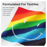 Nicpro 24 Colors Fabric Paint (2oz/60ml), Permanent Soft Fabric Paint Set with Brushes, Palette, Stencils, Non-Toxic Textile Paint for Fabric DIY Crafts, T-Shirts, Shoes, Jeans, Bags, Furniture, Art