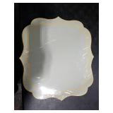 Decorative White Paper Placemats with Gold Trim