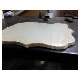 Decorative White Paper Placemats with Gold Trim