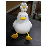 DEALFUN Cute Cartoon Nursery Night Lights, Animal Design Safe Silicone Soft LED Nursery Lamp for Toddler Room Decoration (Flower Duck)