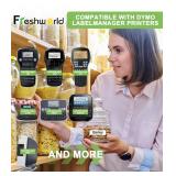 3-Pack Label Maker Tape Compatible with DYMO D1 Label Tape 45013 S0720530 Replace for D1 A45013 Refills, Black on White, 1/2 In x 23Ft, for Dymo LabelManager 160 420P 210D 280 360D PnP 220P 260P 500TS