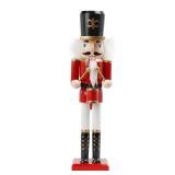 Christmas Nutcracker Soldier Figurine Decorations - 14.75H in Nutcracker Christmas Decor Traditional Soldiers Wooden Red Nutcracker Xmas Festive Gifts Farmhouse DÃ©cor for Fireplace Newman House Stu