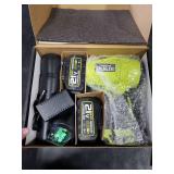 Electric Leaf Blower Cordless,580000RPM Lightweight Handheld Leaf Blower with 2 x 4.0Ah Battery and Charger,Powerful Battery Blower with 3 Extended Nozzle for Lawn Care, Patio Cleaning and Dust