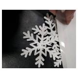 Bucherry 12 Pcs Wooden Snowflake Table Decor 3D Snowflake Tabletop Signs and Centerpiece for Christmas Xmas Winter Wonderland Decorations Home Party(White)