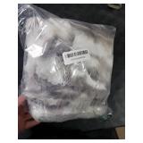 MADIZZ Pack of 2 Thick Plush Wool Throw Pillow Covers 22x22 Inch White Grey Soft Neutral Decorative Throw Pillows Accent Boho Cushion Covers for Couch Sofa Bedroom Pillow Shell