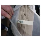 MooMee Bedding Duvet Cover Set 100% Washed Cotton Linen Like Textured Breathable Durable Soft Comfy (Heathered Tannish Linen Grey, King 104x90)