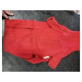 IECOii XL Dog Sweater,Winter Doggy Clothes for Large Dogs Girl Boy,Warm Pullover Xmas Dog Sweater Turtleneck,Lightweight & Good Stretch for Active Dogs Like Beagle,Border Collie (Red,XLarge)