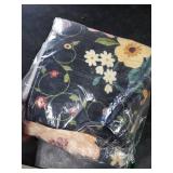 DUKINO 3x4 Area Rug, Lightweight Non Slip Washable Floral Rug, Indoor Low Pile & Non-Shedding Boho Design Carpets for Bedroom, Kitchen, Dining Room, Black