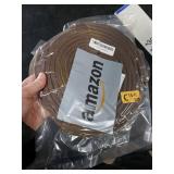 19.7Feet Rubber Weather Stripping Door Seal, Self-Adhesive Seals for Door Window Gap, Soundproofing, Insulation Strip, Door Sealers for Door Frame (Brown)