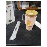 VQSV Glass Cups with Handle and Bamboo Lids - 40oz Tumbler with Stainless Steel Straw | Glass Water Bottle with Silicone Sleeve for Coffee, Smoothi, Hot/Cold Drinks for Travel, Office, Home (Pink)