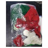 Hungdao Christmas Stockings Bulk Mini Knitted Xmas Socks 8.3 Inch Rustic Double Sided Fireplace Hanging Stockings Vintage Mini Socks for Christmas Decoration (Red,Green,White)