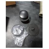 Black Bathtub Drain Conversion Kit Assembly with Single Hole Overflow Faceplate, Wellup All Metal Lift and Turn Tub Drain Twist Trim Kit with Universal Fine/Coarse Thread(Matte Black)