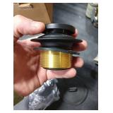 Black Bathtub Drain Conversion Kit Assembly with Single Hole Overflow Faceplate, Wellup All Metal Lift and Turn Tub Drain Twist Trim Kit with Universal Fine/Coarse Thread(Matte Black)