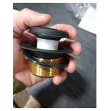 Matte Black Tub Drain and Overflow Kit with Single Hole Overflow Faceplate, Welsan Universal All Metal Lift & Turn Black Bathtub Drain Kit with Fine/Coarse Thread Conversion Twist Trim Kit Assembly