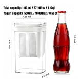 Yogurt Strainer-Total capacity1.16qt&Yogurt filtering capacity0.58qt BPA-Free PP Yogurt Strainer Separator Greek Yogurt Maker for Whey Separation Nut Milk Juice Kefir Tofu.(Total1.16qt)