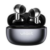 AI Language Translation Earbuds Real-Time 2-Way Translator with 143 Languages & Accents, 3-1 Wireless Earbuds Smart Touch Control, 60H Earbuds for Travel Business Learning, fit iOS and Android V-01