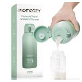 Momcozy Portable Milk Warmer for Travel Dual Heating Modes for Breast Milk & Water, Portable Bottle Warmer with Fast Heating & Long Battery Life, 17 Ounces Large Capacity to Meet Your All-Day 