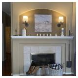 Frideko Swing Arm Rechargeable Wall Sconces Set of Two with Remote, 3 Colors Dimmable Battery Operated Wall Light, 5200mAh Wireless Wall Lamp with 4 Timer, Fabric Indoor Wall Lighting for Bedroom BOTH