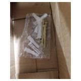 Mayrhyme Warm Gold Corner Window Curtain Rods with Aluminum End Cap Finials and Brackets,1 Inch Diameter Bay Window Curtain Rods,2 Sided 32-86 Inch Adjustable Drapery Rod