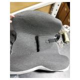 dunlips Memory Foam Seat Cushion for Truck Drivers, Office Chairs Ergonomic Seat Cushion for Back, Tailbone Sciatica Pain Relief, Pressure Relief Pad for Long Sitting, Car Seat Desk Chair Use (Gray)