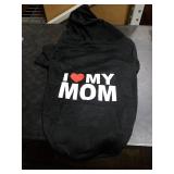 Dog Sweaters Hoodies for Large Dogs Security Ultra-Soft Fleece Dog Sweatshirt Cold Weather Pet Winter Clothes with Pocket for Small Medium Large Dogs (XL (Back: 24.2,Chest: 34.2), I Love My MOM)