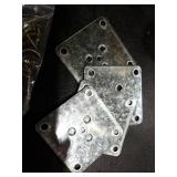 Btibpse 2 Inch Wooden Furniture Legs, Solid Wood Unpainted Replacement Furniture Legs, Cabinet Legs/Desk/Sofa/Bookcase Bun Feet, DIY Wooden Round Legs with Mounting Plate & Screws Set of 4 (2 Inch)