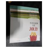 Decorably 24 Pack Foiled & Glittery 6x4in Assorted Box Christmas Cards with Envelopes and Stickers, 24 Festive Designs Christmas Card Set with Printed Message Inside