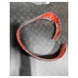 1/2 to 3/5 Height Threshold Ramp - Rubber Threshold, Floor Transition Strip, Door Strip, Wheelchair Ramp, Carpet to Tile Strip (Ebony Walnut, 40 inches)