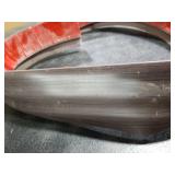 1/2 to 3/5 Height Threshold Ramp - Rubber Threshold, Floor Transition Strip, Door Strip, Wheelchair Ramp, Carpet to Tile Strip (Ebony Walnut, 40 inches)