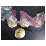 Round Gold Metal Display Stand Bases Bulk Pack