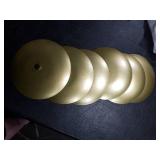 Round Gold Metal Display Stand Bases Bulk Pack