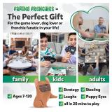 Farting Frenchies Card Game Fun Family Card Games for Adults & Kids Ages 7+, French Bulldog Gifts Strategy Game | Simple Setup Party Games, 20-Min Playtime, 2-4 Players| Best Christmas Games Gift
