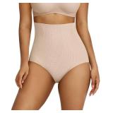 Vertvie Tummy Control Shapewear Panties for Women Seamless Soft High Waisted Body Shaper Underwear Butt Lifting Girdle Panty(Nude,Small,Control Briefs)