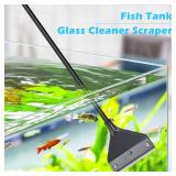 Pronetcus Algae Scraper for Glass Aquariums, Fish Tank Cleaner, Aquarium Algae Scrapers with Stainless Steel Blades.