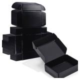 ZBEIVAN 7x5x2 Black Small Shipping Boxes, MultiPacks Corrugated Cardboard Mailer Boxes for Packaging Small Business Mailing Gifts Wrap Boxes with Lids