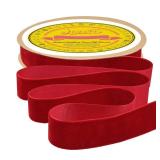 LEEQE Red Velvet Ribbon 1 Inch X 25 Yards Fabric Christmas Ribbon for Wreath Decoration Handmade Craft Ornaments Gift Wrapping & Bow Making