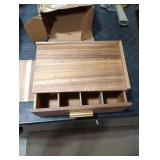 Acacia Wood Tea Bag Organizer, Tea Organizers and Storage Box, Tea Caddy for Tea Bags Storage Drawer, Teabag Holder Container Boxes for Countertop, Tea Station Chest Display Wooden