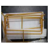 LAUCHUH 3 Tier Serving Stand Porcelain Serving Platter Tier Serving Trays with Collapsible Sturdier Rack, Serving Dishes and Platters for Thanksgiving, Christmas, Entertaining, Gold, 12 Inch