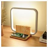 Toiysyy Sunrise Alarm Clock for Heavy Sleepers with Wireless Charger, Wake Up Light, Sleep Aid with 10 Nature Sounds for Bedroom, White Noise Sound Machine for Adults, 3 Way Dimmable Touch Table Lamp