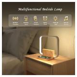 Toiysyy Sunrise Alarm Clock for Heavy Sleepers with Wireless Charger, Wake Up Light, Sleep Aid with 10 Nature Sounds for Bedroom, White Noise Sound Machine for Adults, 3 Way Dimmable Touch Table Lamp