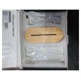 YuanDian Light up Now Playing Vinyl Record Stand, Now Spinning Record Stand, Wooden Acrylic Holder for Album Display Storage, Vinyl Record LED Display Storage Collection Holder with USB Powered