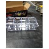 XJMWXHFC Clear Seasoning Box, 4 Pieces Seasoning Rack Spice Pots, Storage Container Condiment Jars Acrylic Seasoning Box with Covers and Spoons for Spice, Sugar, Salt, Sugar, Cardamon, Cinnamon